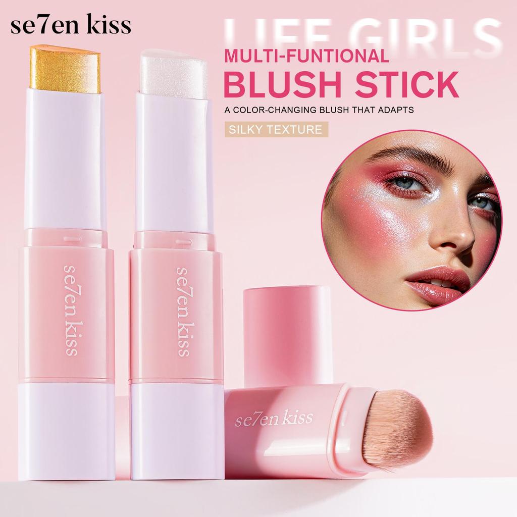 Multifunctional Temperature-Change Blush Stick Pink TK - English Color Makeup