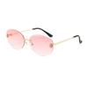 Vintage Oval Sunglasses For Women With Uv400 Protection Fashion Beach Travel Accessory
