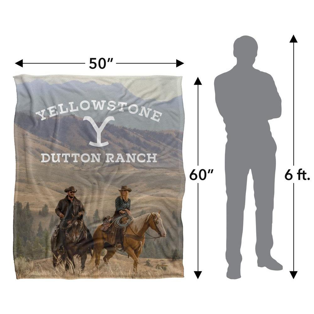 Yellowstone Silky Horse Riding Rip & Beth Supersoft Blanket