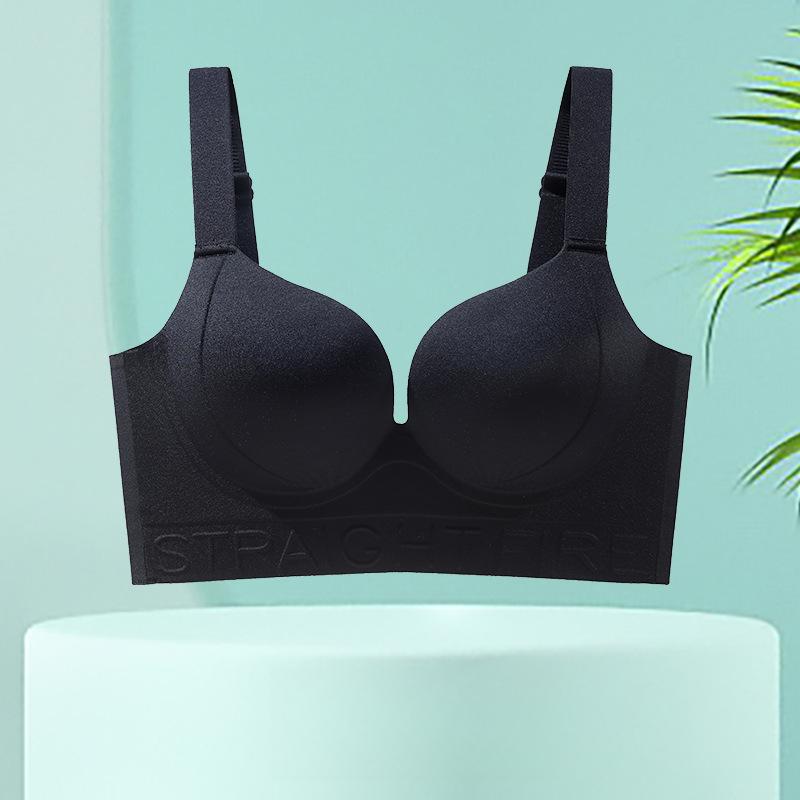 

Собирающий бюстгальтер женский против провисания бюстгальтер больших размеров регулируемый нагрудный бюстгальтер 44/100D чёрный