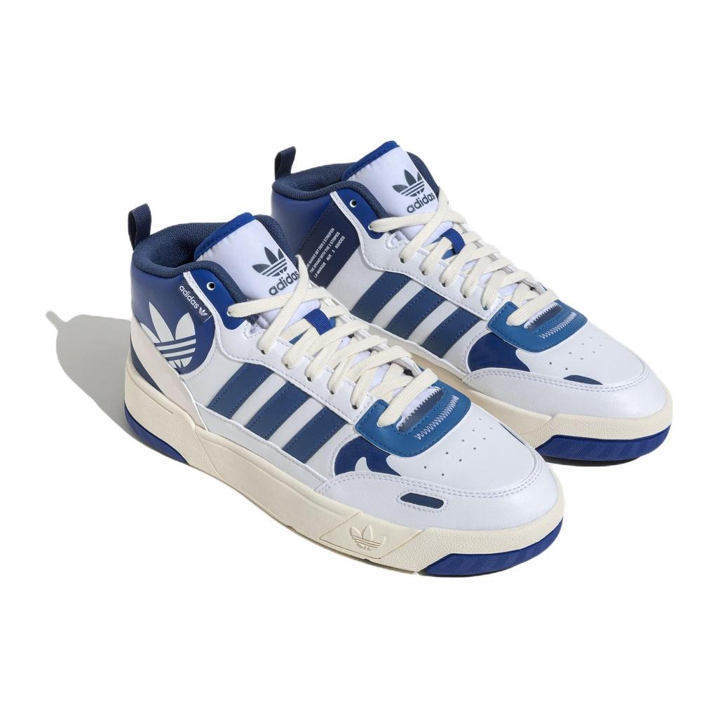 Adidas Originals Post Up Non-Slip Durable High-Top Skate Shoes Unisex Skate Shoes Blue White ID4092