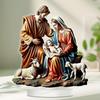 Virgin Mary Statue Acrylic Jesus Figurine Collection Tabletop Decor Ornaments Christmas Nativity Figurines for Desktop Office