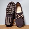 2025 Mens Moccasin Brown Black Loafers Men Leather Shoes Luxury Designer Brand Fashion Sneakers Flats Slip on Lightweight