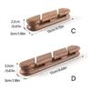 Wood Cable Management Clips Adhesive MultiSlot Organizers for Desk Home Office Auto Slimly Cable Organizers Wire Holders