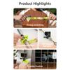 TELESIN TLQ-001 Adjustable Wrist Strap Mount Flexible Wristband for Action Camera Silicone Material