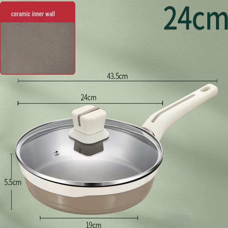 Ceramic Non-Stick Frying Pan with Lid