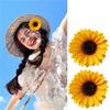 Bohemian Style Sunflower Hairpin Cloth Girl Hair Clip Simple Simulation Flower Hair Clip  Women