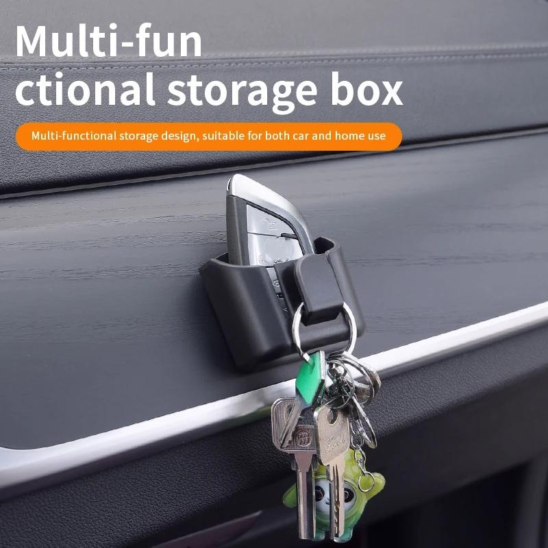 Universal Adhesive Car Dashboard Organizer, Car Key Holder Clip Mount Auto Card Key Storage Rack
