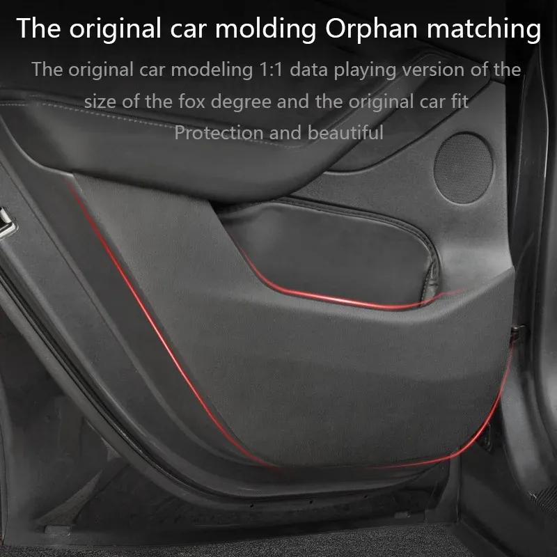 Door Anti-kick Sticker Model 3 Highland Soil-proof Mat Side Door Anti-scratch Protective Stickers for Tesla Model Y/3 -