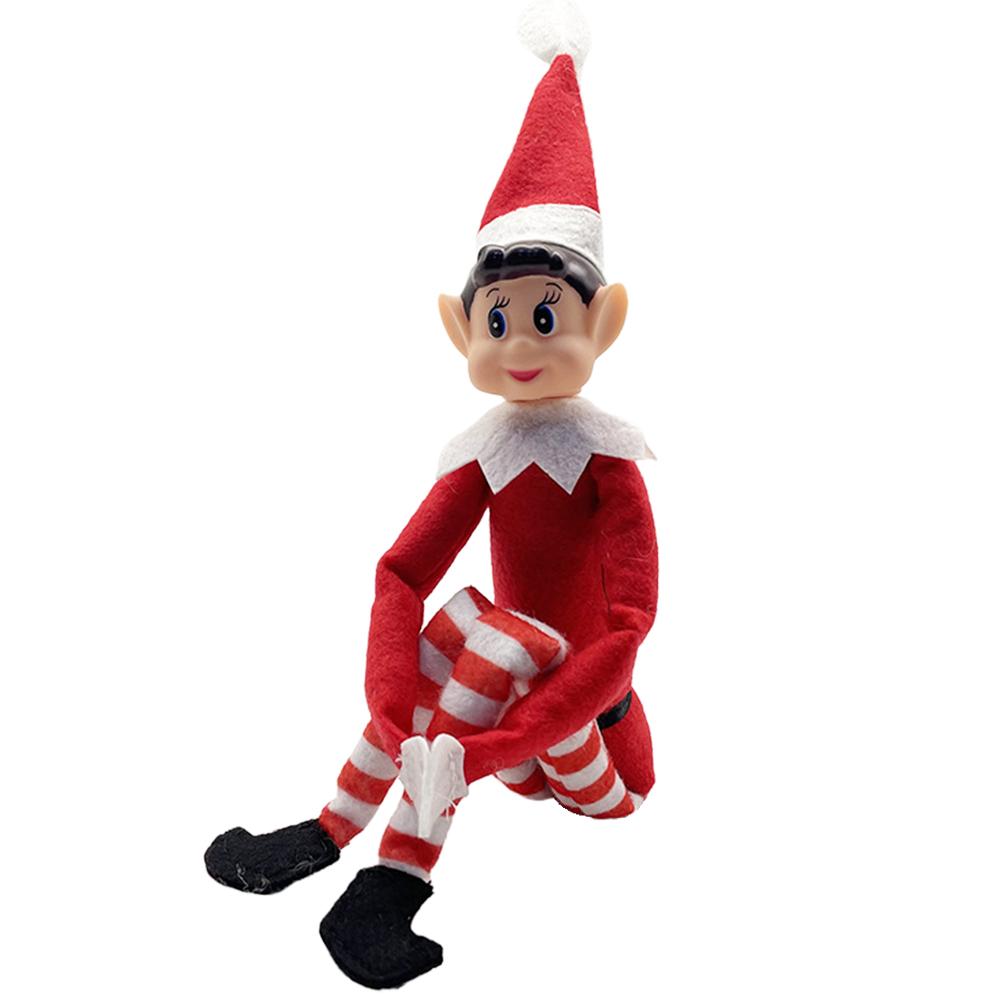 Christmas Helper Elf Style Novelty Xmas Gift Kids Plush Doll Boy Girl Figure