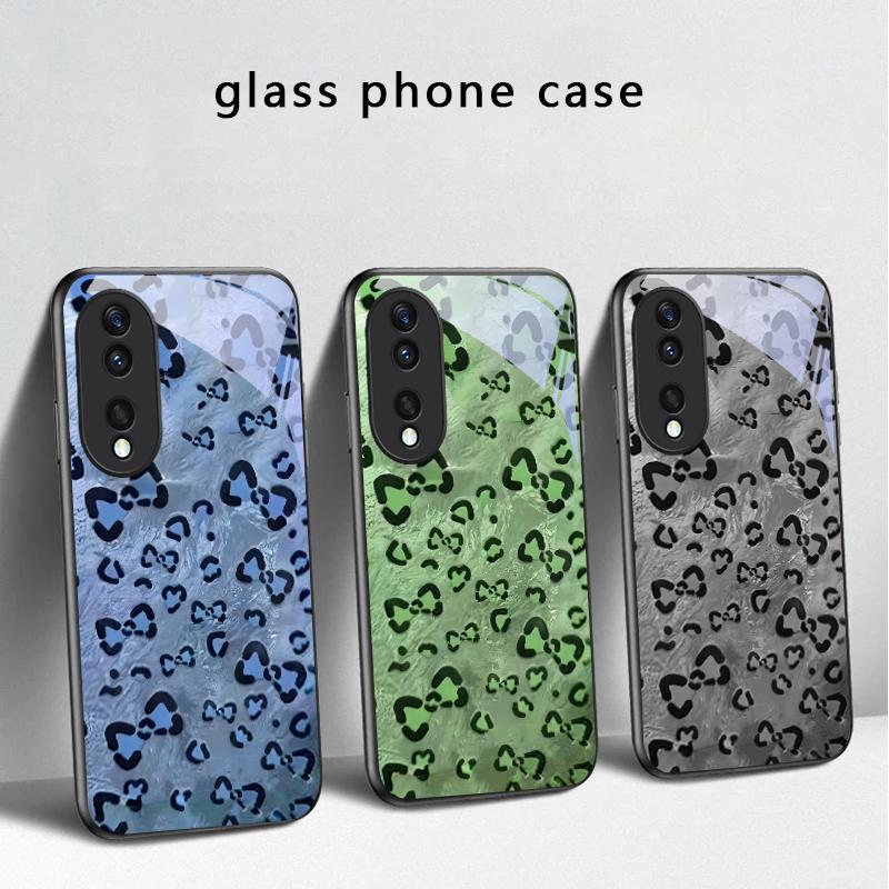 Abstract Leopard Print For Honor X5 Plus X30 X9c Smart X5b X9a X30 Max X50i 30 Pro 50 Pro 70 90 Smart 200 Lite Glass Phone Case