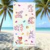 Cute Cartoon Printed Microfiber Beach Towel Quick Dry Bath Towel For Adults Kids Swimming