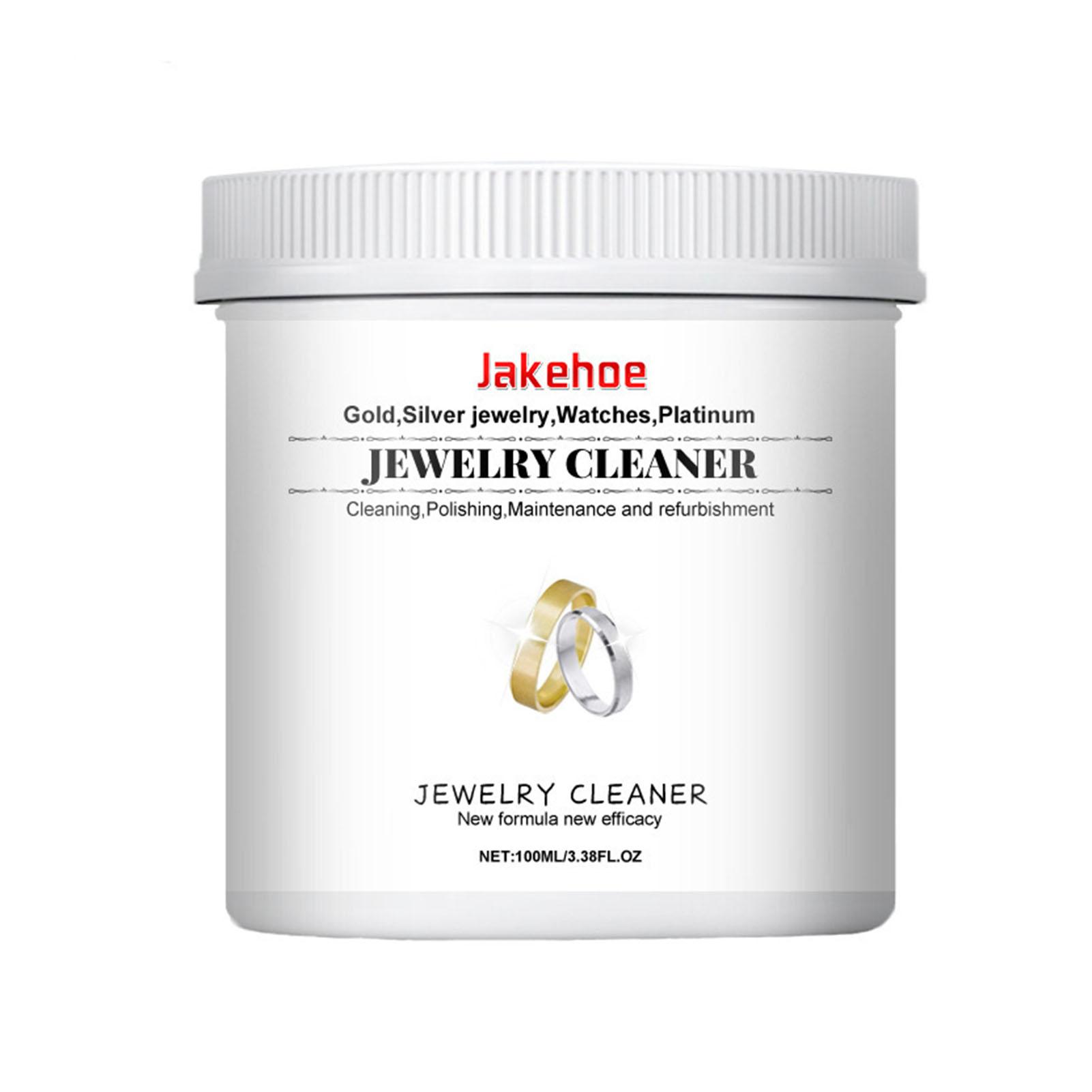 

Jewelry Care Cleaning Solution Earrings Diamond Jewelry Cleaner for Gold Silver Rings & Precious Stones 100ML