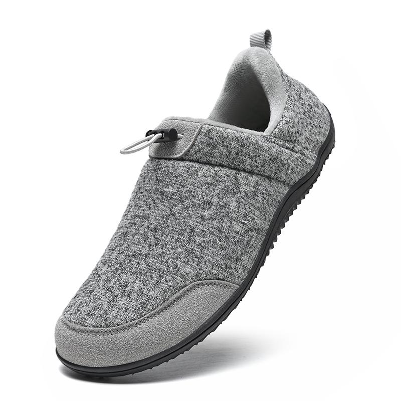 Winter Men Slippers Cotton Plus Fur Shoes Women Snow Outdoor Warm Fur Sneakers Non-slip Warm Furry  Footwear Thick Platform Winter Slides