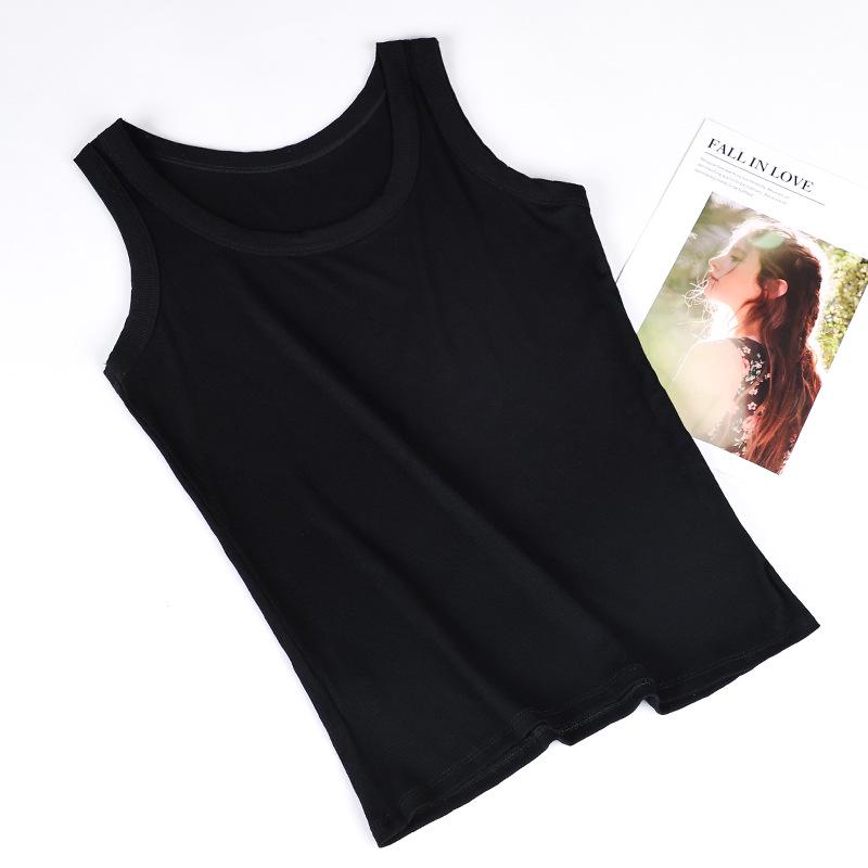 

Stylish Sleeveless U-Neck Camisole: Anti-Exposure, Slim Fit, Underarm Coverage, Sexy Base Layer for Women One Size