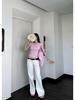Original Popchee Super White Cow Low-Waist Wide-Leg Stretch Jeans - Comfort Fit, Slimming & Figure-Flattering