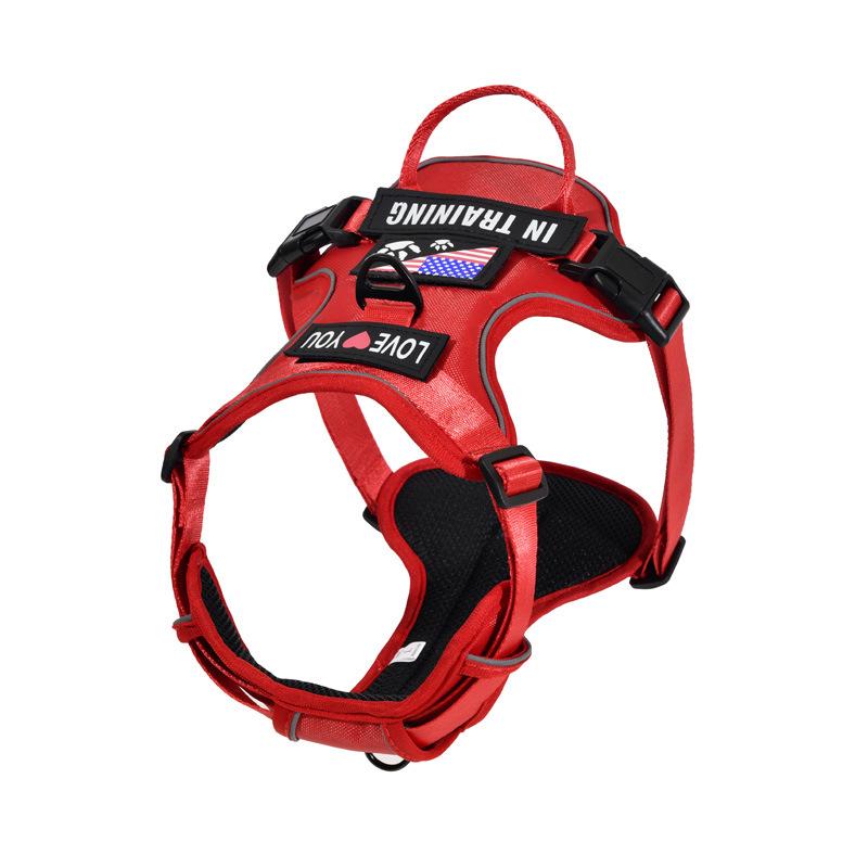 Dog Leash Vest-style Large   Medium and Small Dog Breathable and Comfortable Chest Strap Night Reflective Dog Leash Pet Supplies
