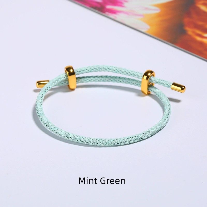 

Регулируемый красный канат серии макаронных цветов, водонепроницаемый стальной трос Mint Green (send 4 anti-skid pads)