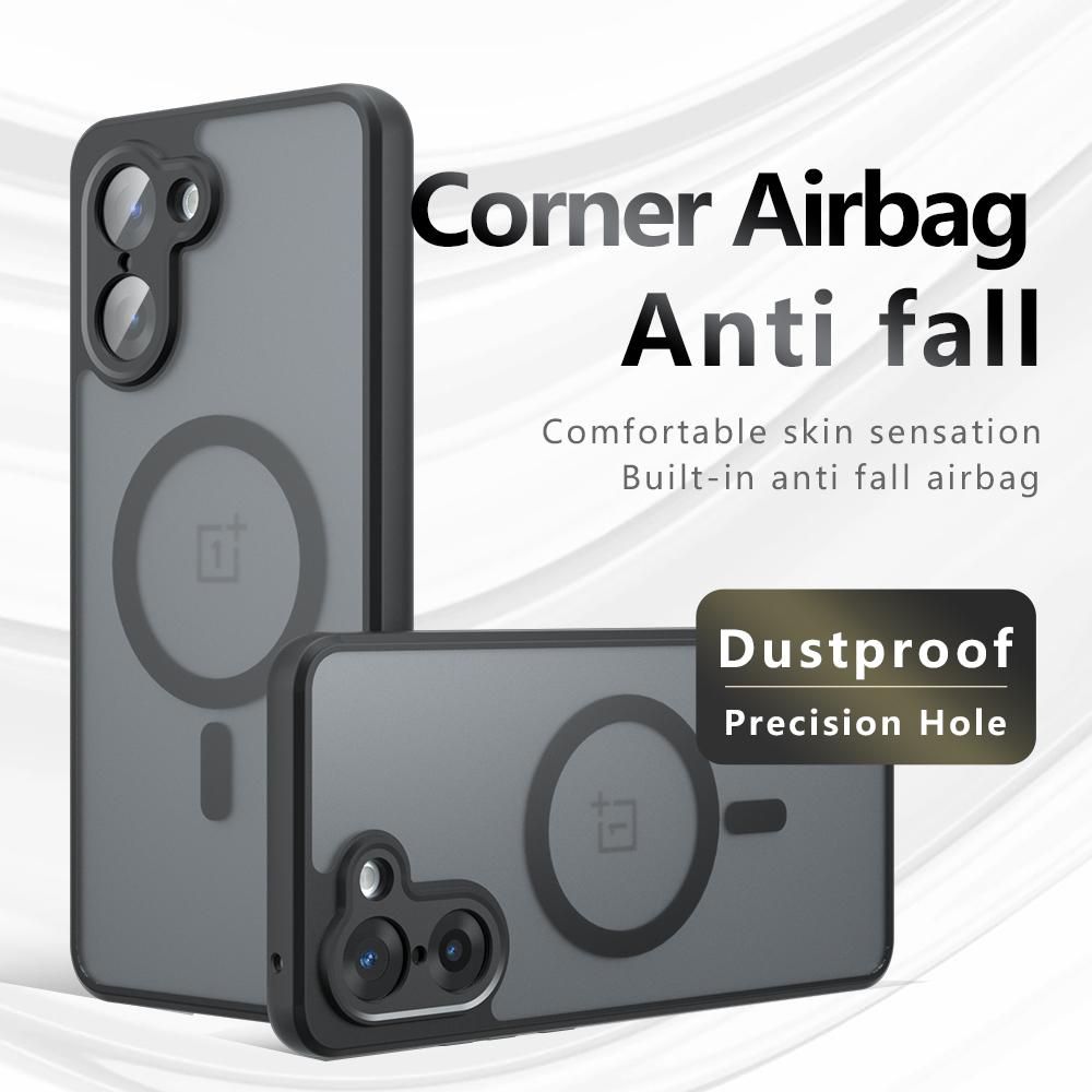 Case For OnePlus Nord CE5 Ace 5 Racing Magnetic Soft TPU Frame Translucent Matte Hard Plastic Shockproof Phone Back Cover Fundas