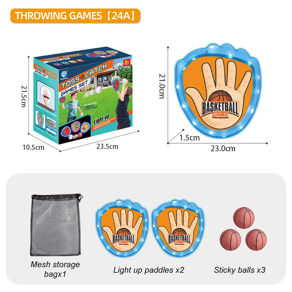 Camping Game Childrens Glow Sticky Target Ball Outdoor Family Activity Gift Set
