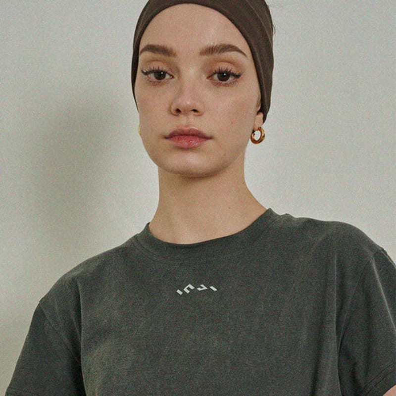 INJIACTIVE Logo Stirnband Braun