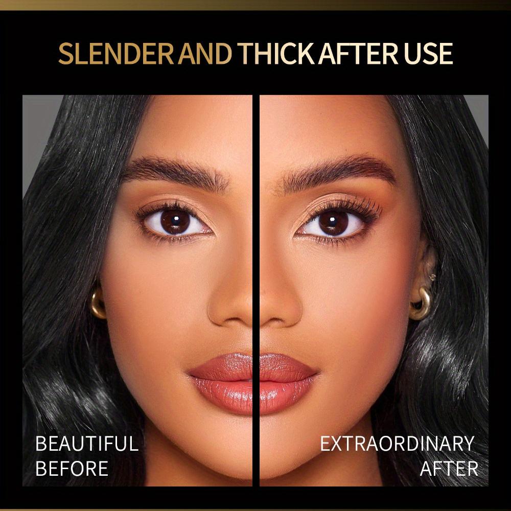 4D Mascara Volumengebende schwarze Wimperntusche Leichte, nicht verschmierende Textur Wasserfest Verlängernde, volumengebende und geschwungene Wimperntusche