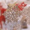Party Powder Christmas Snowflake Gold Supplies Winter Decor Ornaments Christmas Tree Decorations For Festival Home