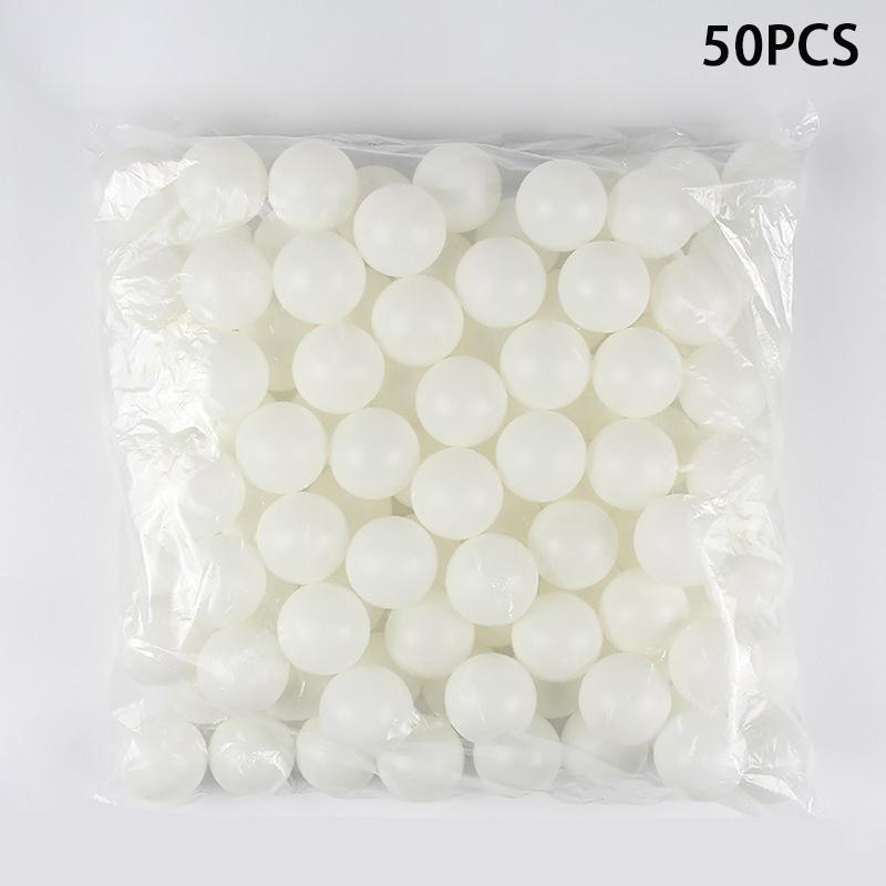 50Pcs/Pack 40Mm Table Tennis Balls Frosted Ping Pong Ball Portable Bright Color Rust Resistant Table Tennis Ball For Practice