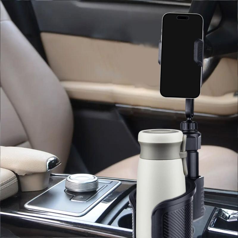 Universal Car Cup Holder Expander & Phone Stand 360 Rotating Designs Vehicle Phone Hold for 4.7 To 7.2 Inch Smartphones