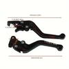 Motorcycle CNC Modified Handle Multi-gear Adjustable Front Disc Rear Drum Brake Handle