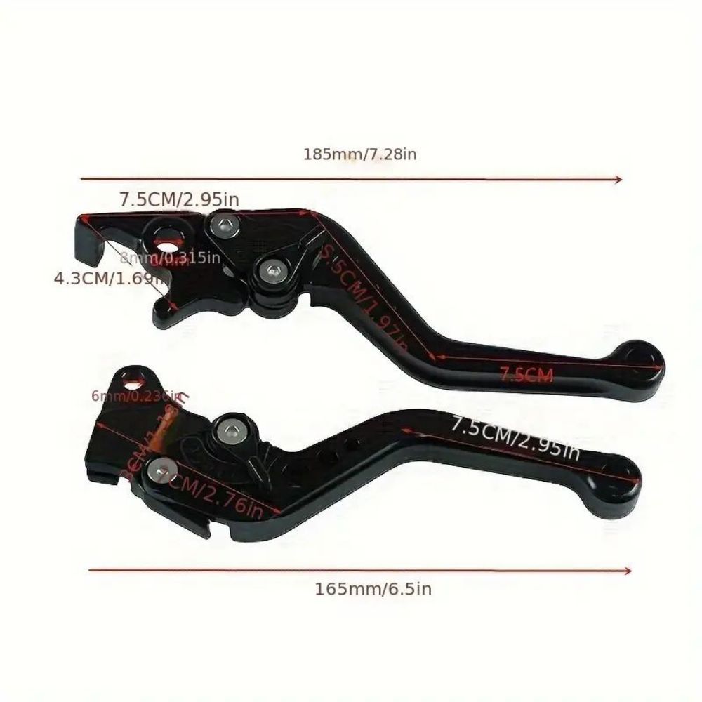 Motorcycle CNC modified handle multi-gear adjustable front disc rear drum brake handle