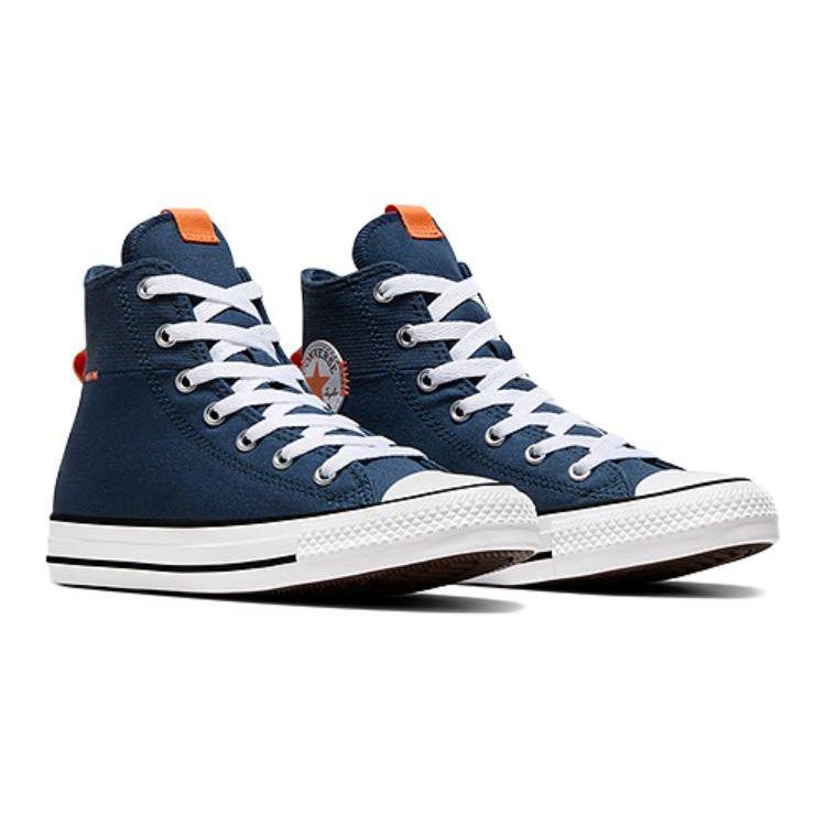 Converse Versatile Comfortable Shock Absorbing Durable High Top Canvas Shoes Kids Sneakers Navy-Blue A07340C