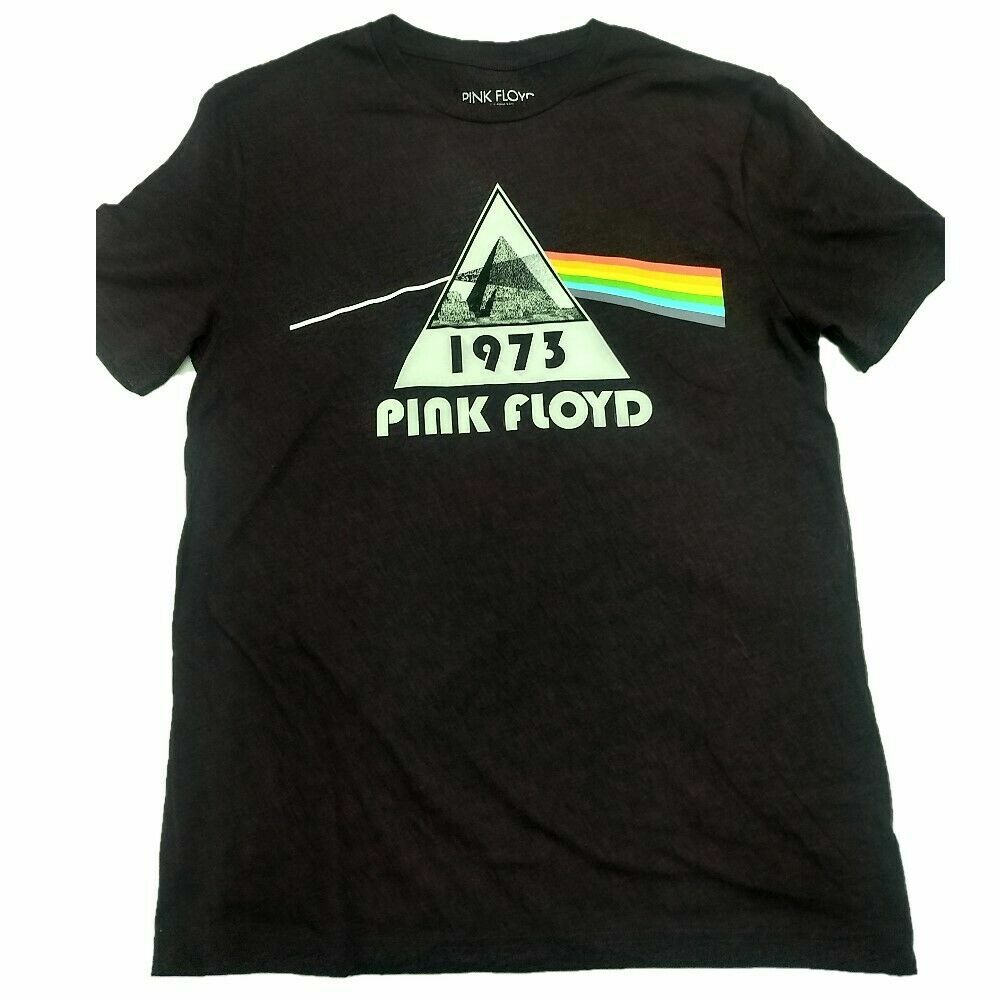 Pink Floyd 1973 Logo Pyramid T-Shirts Men s Licensed Band (Purple) Unisex T-Shirt M