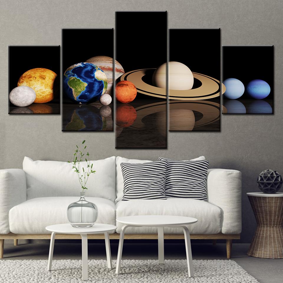 

HD Prints Canvas Wall Art Living Room Home Decor Pictures 5 Pieces Earth planet Wallpaper Paintings Anime Posters 20x35 20x45 20x55cm