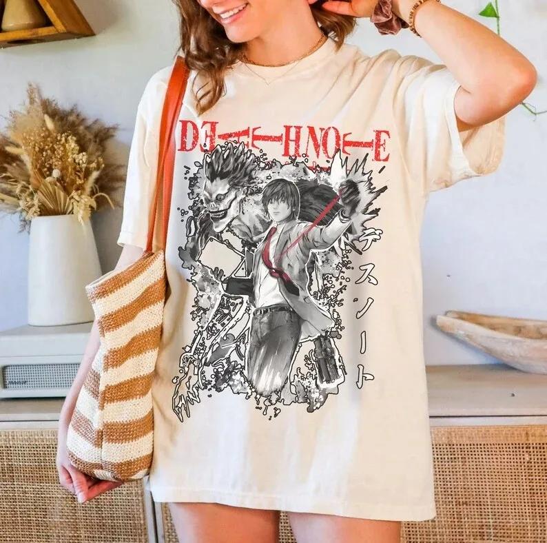 2026 New Hot Fashion Special Death Note T-shirt Unisex Anime Manga Shirt Anime Lovers Graphic Anime Tee Japanese Top Gifts Kids