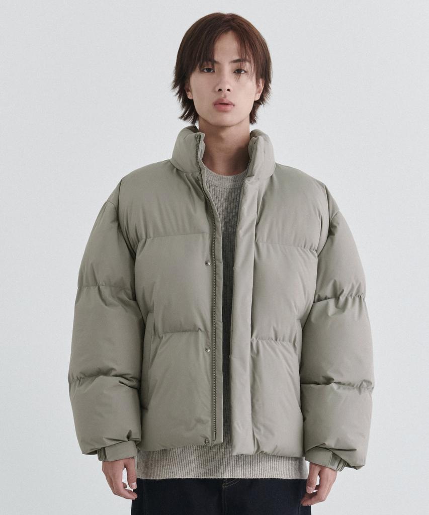 Musinsa Standard Daily Puffer Short Padded Jacket [Grayish Beige]