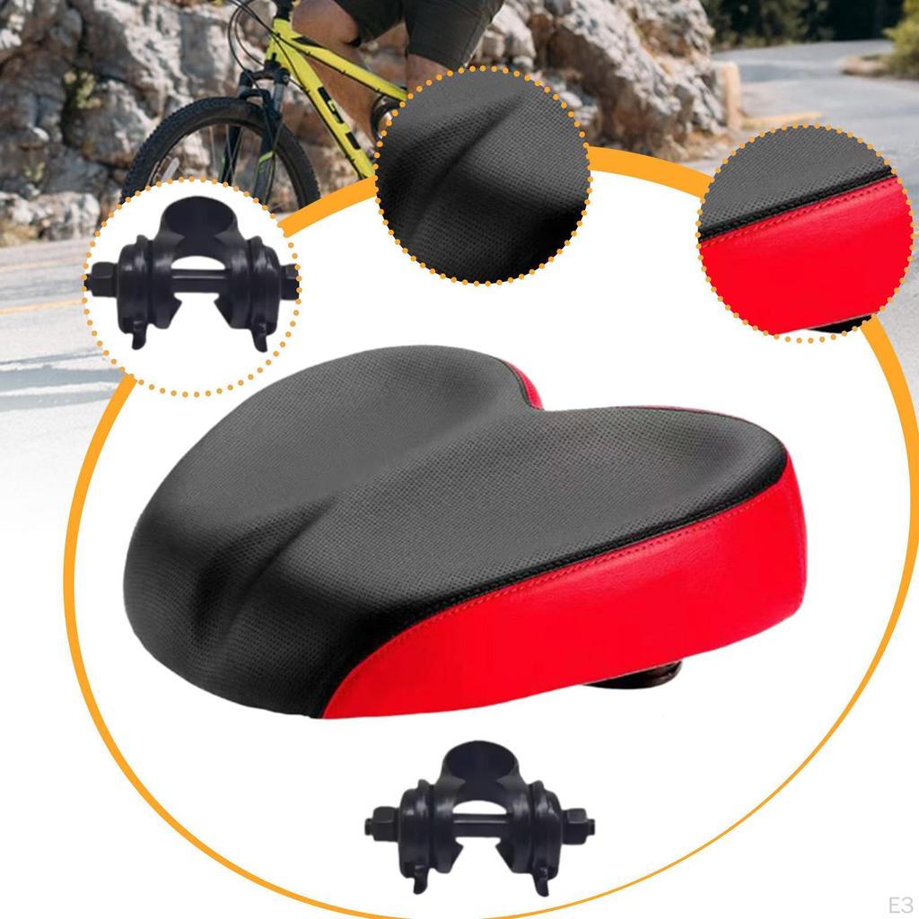 Bicycle Pad with Seat Clamp, Breathable Cushion for Indoor Riding