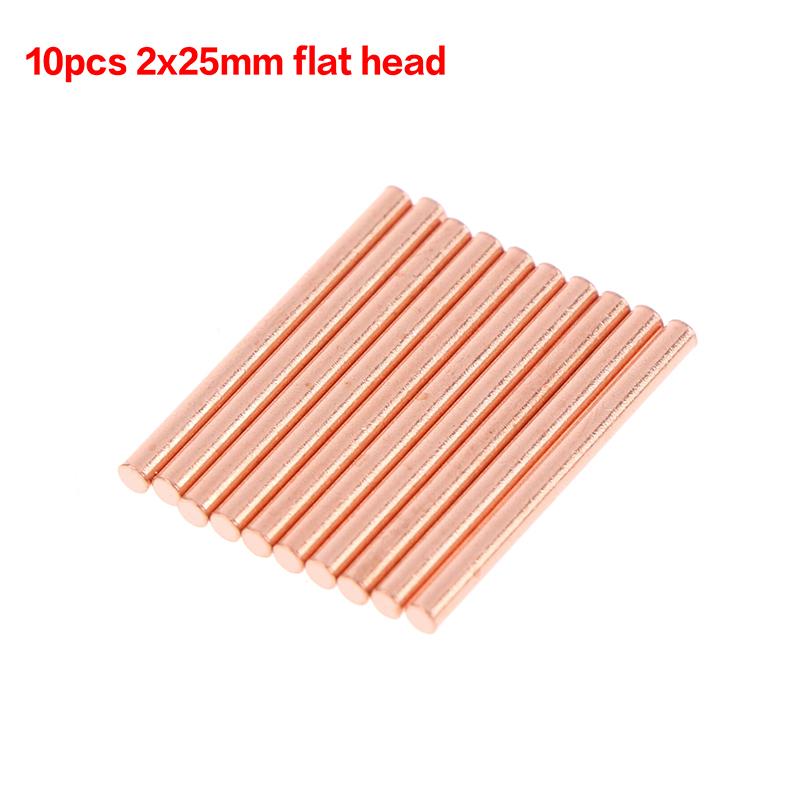 5/10Pcs 18650 Handheld Spot Tips Welder Electrode Head For Small Lithium Battery Spot Welder Pen Purple Copper Spot Welding Need