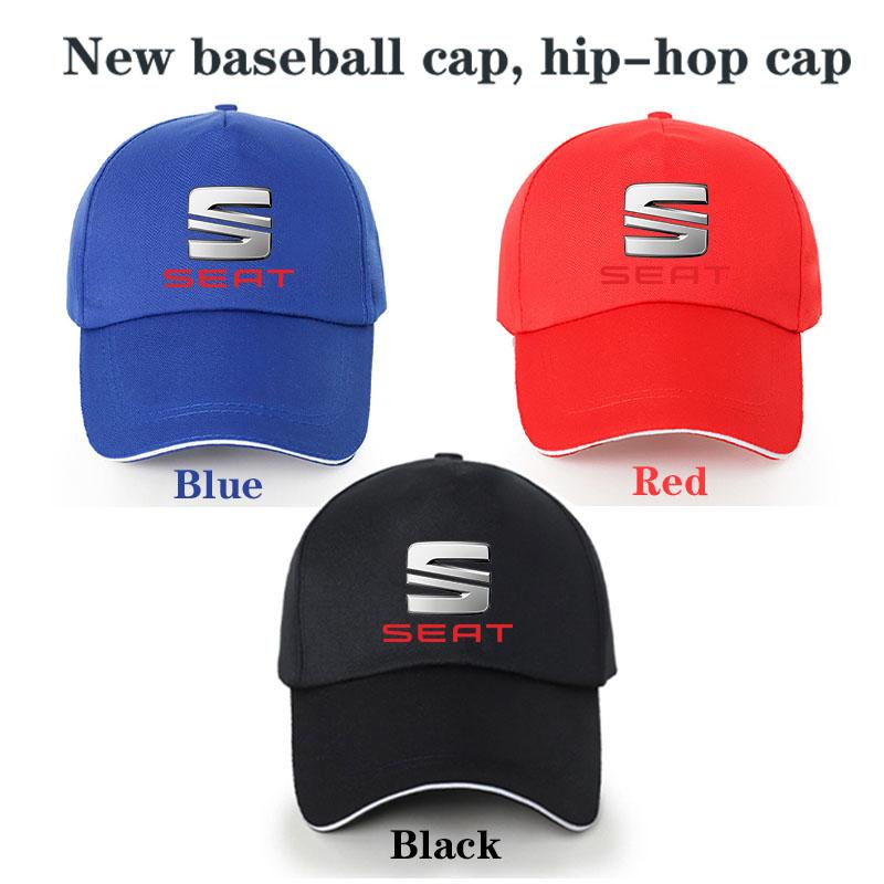 Baseball Caps Outdoor Sun Fishing Hats Shade Caps Racing Car Cap For Seat Leon 5f Ibiza 6l 6j Leon 1p Cushion Altea Accessories
