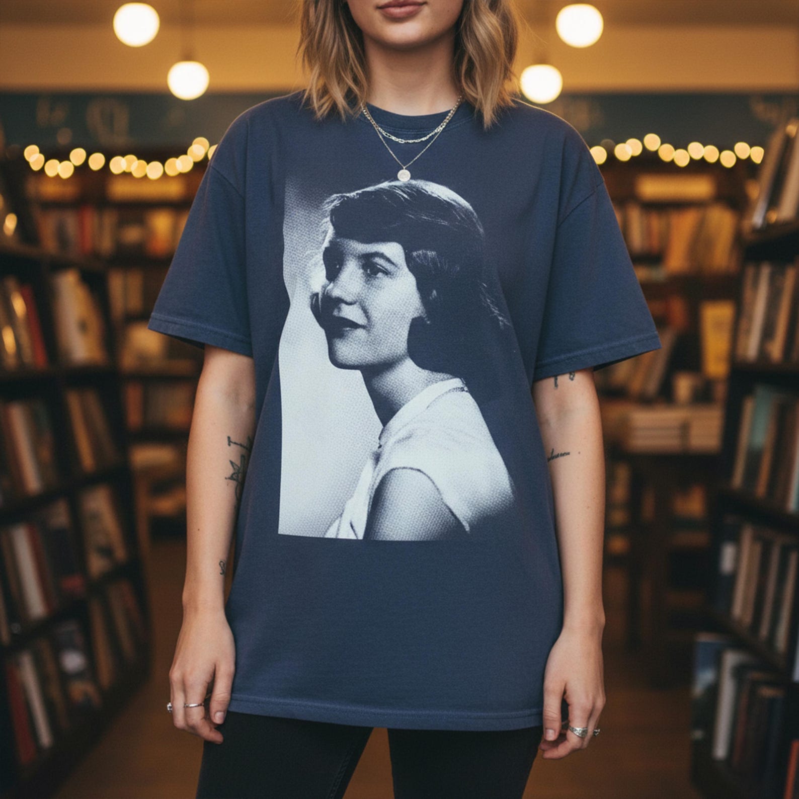 Sylvia Plath Shirt: The Bell Jar, Dark Academia XL