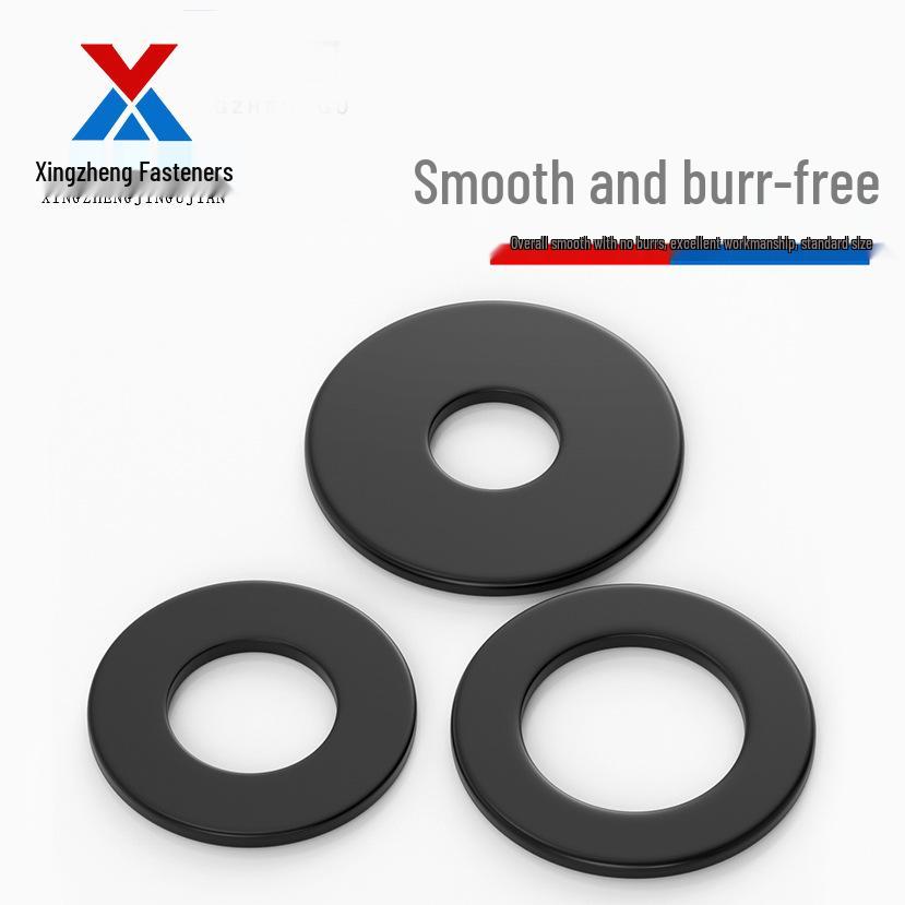 High-Strength Black Flat Washer - Grades 4.8 & 12.9, Sizes M3 To M24