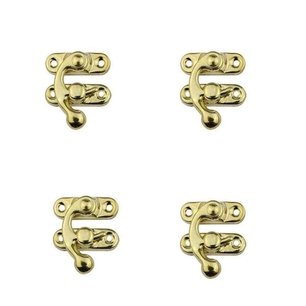 

4 шт. износостойкий деревянный замок для ящика металлический засов для ювелирных изделий чемодан крючок замок навесной замок засов винтажный чехол застежка-тогл кожаная сумка