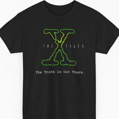 Mens XFiles TV Drama Graphic Mens Tshirt Summer New Item Suitable for Both Men and Women Cotton Casual Tshirt