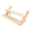 2 Tier Earring Display Stand for Selling Wood Retail Jewelry Card Display Stand Rings Holder Multipurpose Shelf