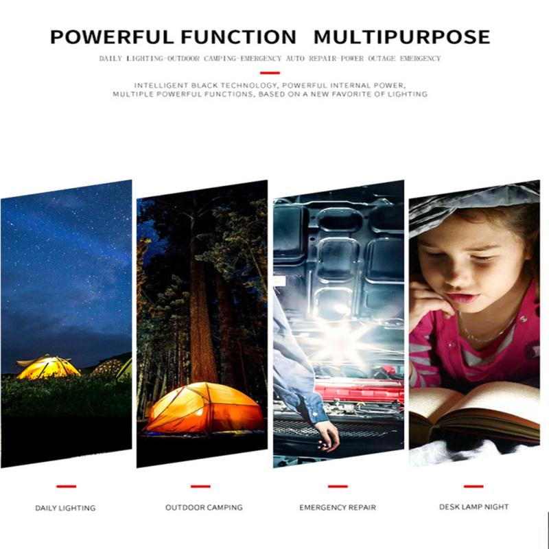 Camping Light Led Rotary Switch Magnet Hook Portable Horse Lamp For Outdoor Camping Emergency Light