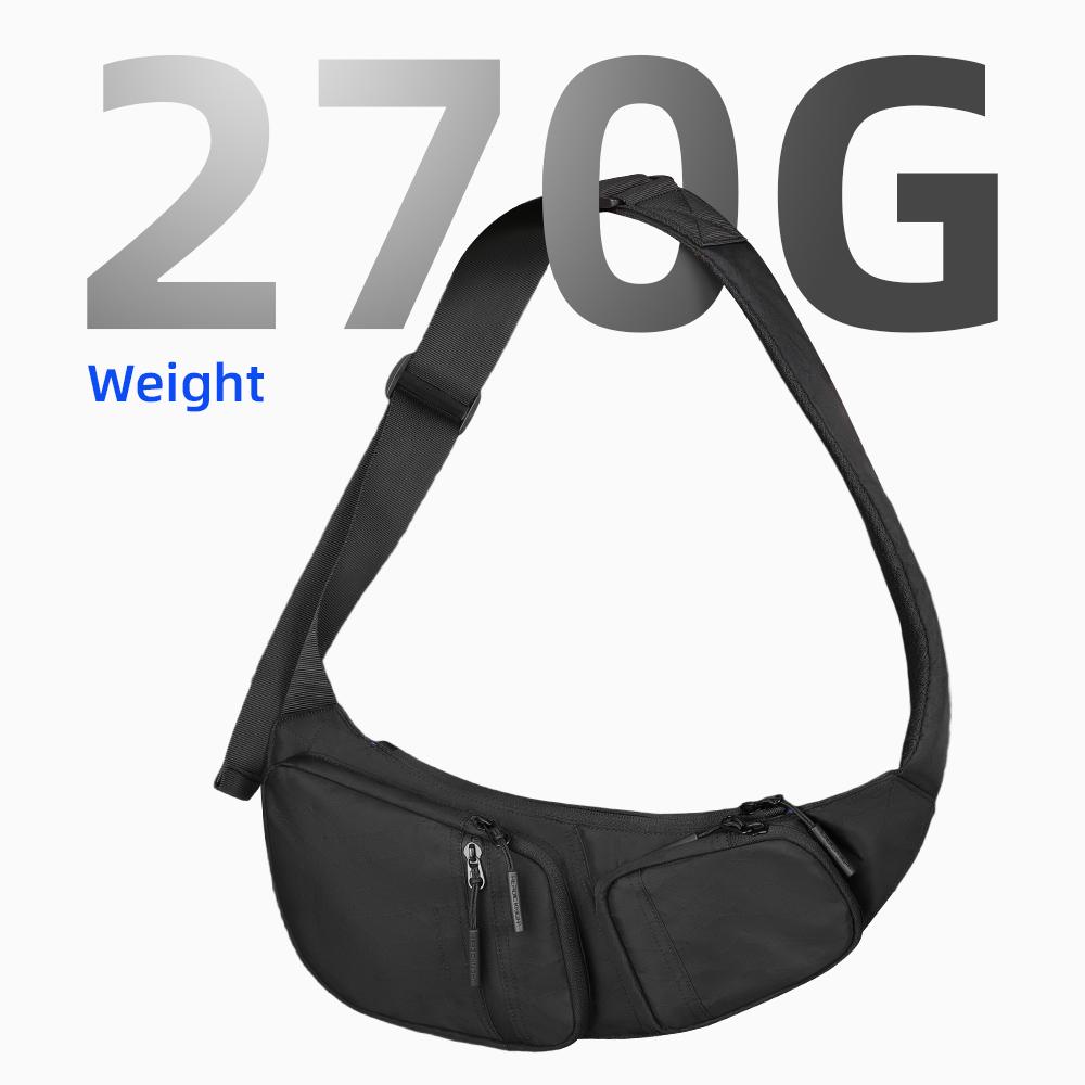 Heroic Knight Sling Bag For Men Lightweight Waterproof X-Pac Fabric Chest Shoulder Bag Outdoor Crossbody Bags Casual Travel Daypack