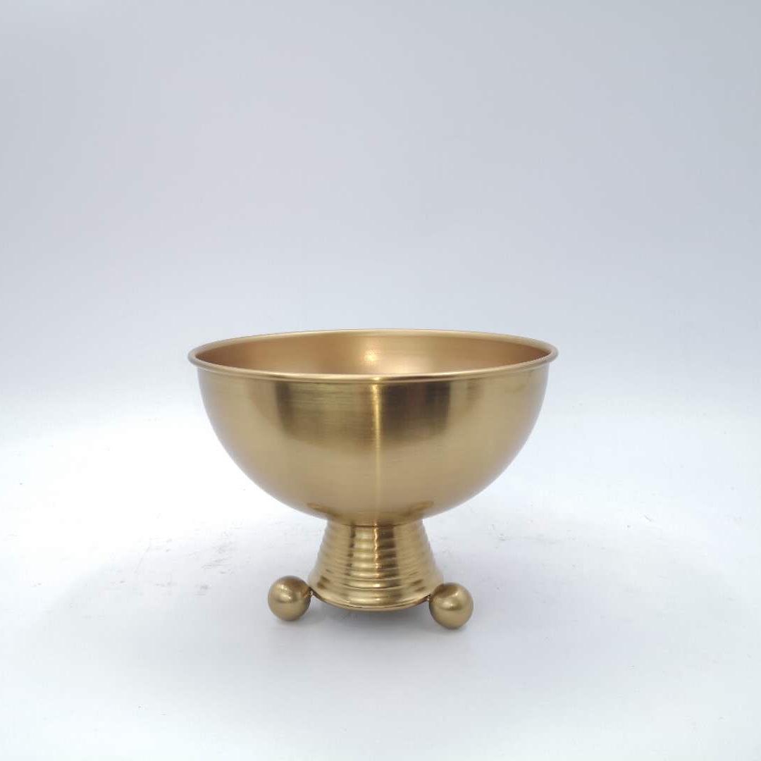 

Modern Minimalist Metal Tripod Vase Luxury Ornament for Living Room Decor