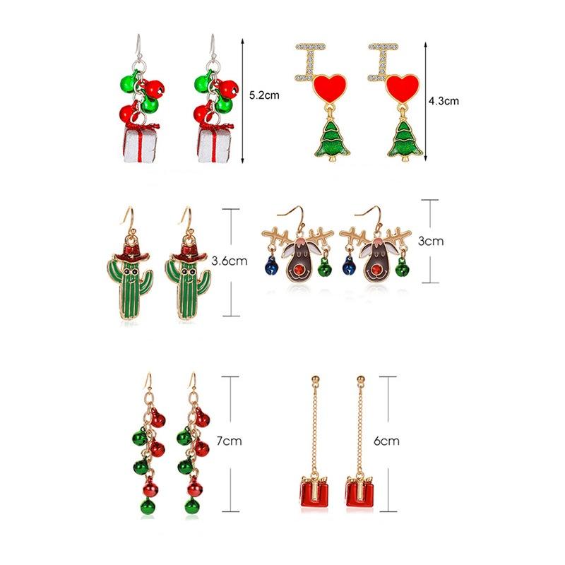 Christmas Baroque Irregular Imitation Pearl Stacked Star Tree Drop Earrings Xmas Tree Earring For Women Holiday Jewelry Gift