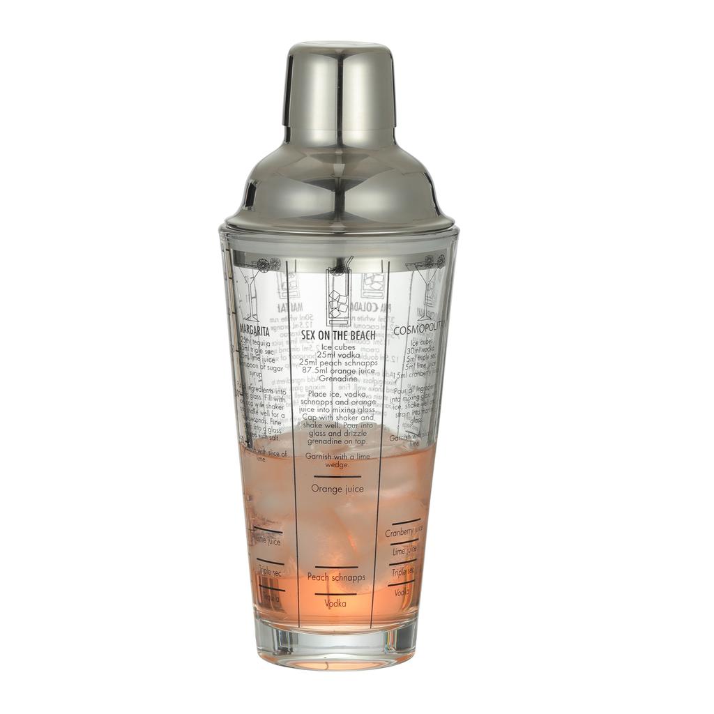 420ml Mix Master Glass Cocktail Shaker Bar Tools