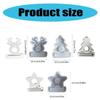 3Pcs Christmas Silicone Money Holder Moulds for Money Holder, Christmas Themed Pendant Molds with Hole for Epoxy Resin